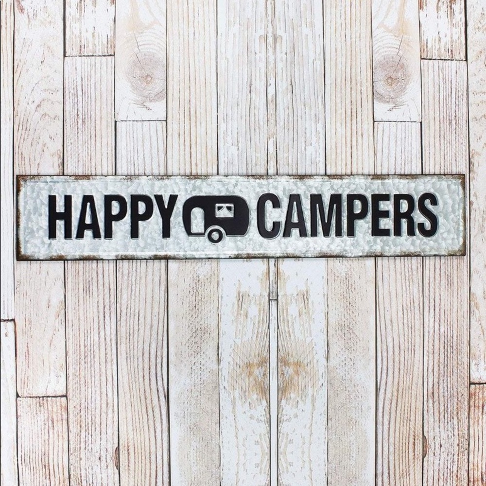 Happy Campers Tin Sign
